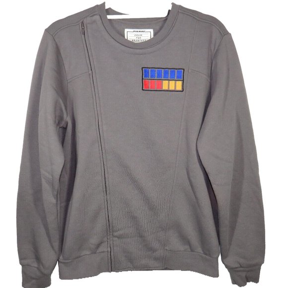 Our Universe Men's Size Small Gray Star Wars Imperial Rank Sweatshirt - Picture 3 of 8